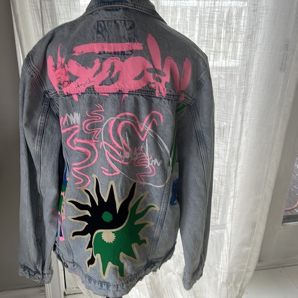 Super cool Zara Jean jacket NWT - Picture 2 of 12